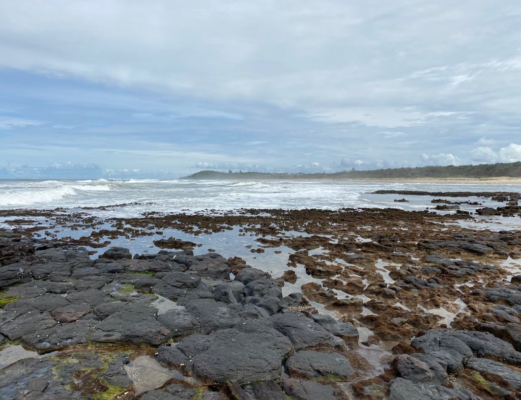 The Flat Rock Beach shoreline and reef - Picture of Flat Rocks